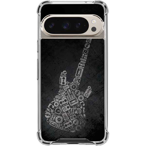 Guitar Pattern Pixel 9/9 Pro Clear Case
